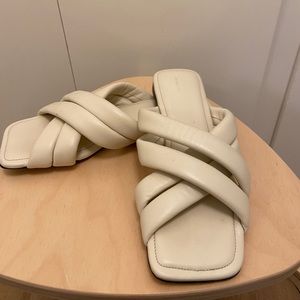 Anine Bing White Eve Sandals (size 39 EU, 8.5 US)